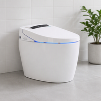 Toilette intelligente avec siège chauffant confortable, désodorisation automatique, design moderne, à poser au sol, pour usage domestique et commercial