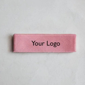 ป้ายทอโลโก้แบรนด์เสื้อผ้าที่สวมใส่สบาย ป้ายทอผ้าฝ้ายออร์แกนิกแบบกำหนดเองสำหรับเสื้อผ้า ป้ายทอผ้าสำหรับเย็บเสื้อผ้า - Product Image 2