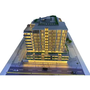 Afrika 3D Apartment House Design Elevation für Architektur maßstab Modell