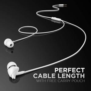 Écouteurs Stéréo Filaire avec Câble de 1,2 M, Connecteur 3,5 MM, Étanchéité IPX4, Haut-parleur 10 mm, Moule Exclusif - Product Image 5