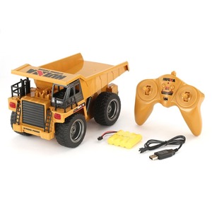 HOSHI <span class=keywords><strong>HUINA</strong></span> <span class=keywords><strong>1540</strong></span> RC excavadora 1/18 2,4G 6CH de aleación de Metal RC camión volquete de rotación de 360 grados de Ingeniería de la construcción vehículo Juguetes - Product Image 2