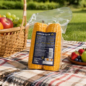 Échantillon Gratuit de Maïs Doux HALAL en Épis, Emballé Sous Vide, Vente en Gros, Prêt à Consommer, Maïs Cuit à la Vapeur, Six Épis par Sachet - Product Image 4