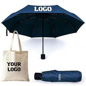 Parapluies pliables personnalisés avec logo pour la promotion d'entreprise, cadeaux, voyages, parapluies de pluie et de soleil - Product Image 1