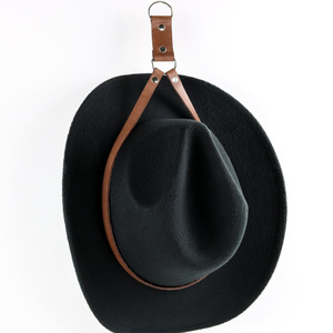 ที่แขวนหมวกยีนส์กลางแจ้งแบบหนังพร้อมเชือกเก็บของ ไม่ต้องเจาะ - Product Image 3
