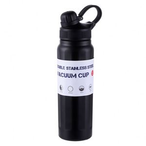 Bouteille d'eau isotherme moderne en acier inoxydable de grande capacité (840 ml) avec paille et poignée, idéale pour la rentrée scolaire - Product Image 6
