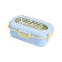 Boîtes à collation en acier inoxydable 304 à 2 compartiments, boîtes de rangement alimentaire portables, boîtes bento avec couvercles