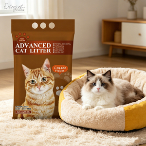 Litière pour chat en bentonite de qualité supérieure, faible teneur en poussière, OEM/ODM, granulés <span class=keywords><strong>gris</strong></span> à forte absorption - Product Image 1