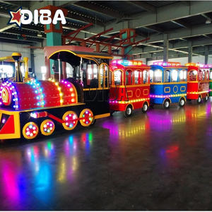 قطار كهربائي للأطفال والكبار بتصميم ملاهي عيد الميلاد من الصين - Product Image 2