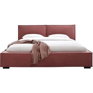 Marke italienisches Design moderne Wohn möbel rot Minimalismus einfaches Queen-Size-Bett