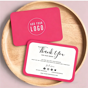Biglietti di ringraziamento personalizzati in carta patinata, buste incluse, campionatura rapida, ideali per piccole imprese - Product Image 2