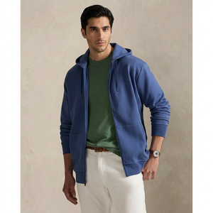 Sudadera con Capucha Extra Grande para Hombre, Sudadera Clásica Urbana para Hombre, 100% Felpa de Algodón Suave con Logotipo Personalizado y Bordado - Product Image 1