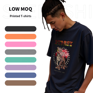 SSC T-shirt graphique pour adultes lavage aux enzymes col rond régulier 320g coton sans rétrécissement rétro Gym avec Logo personnalisé t-shirt en vrac en vrac pour équipe - Product Image 1