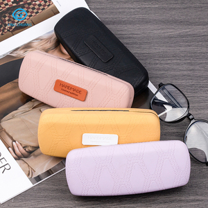 Estuche rígido de PU de buena calidad con logotipo personalizado para gafas Estuche óptico antipresión Estuche portátil para anteojos Elegante <span class=keywords><strong>y</strong></span> asequible - Product Image 2