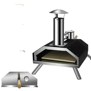 New Design Function Stainless Steel Outdoor Pizza Oven Embers Wood Pellet Smoker Grills