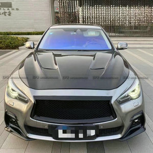 ฝากระโปรงคาร์บอนไฟเบอร์แบบมีช่องระบายอากาศสำหรับ Infiniti Q50 V37 HT พร้อมคลิปหนีบ - Product Image 2