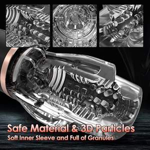 航空機カップ電動回転吸引マスターベーションカップデュアルモーター大人のおもちゃペニスポンプ搾乳吸引機男性用 - Product Image 5