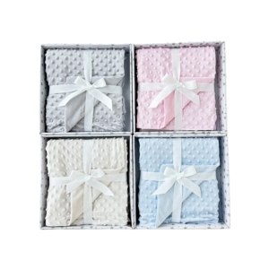 2024 gros Super doux cristal vison point flanelle <span class=keywords><strong>polaire</strong></span> <span class=keywords><strong>bébé</strong></span> <span class=keywords><strong>couverture</strong></span> pour nouveau-nés - Product Image 1
