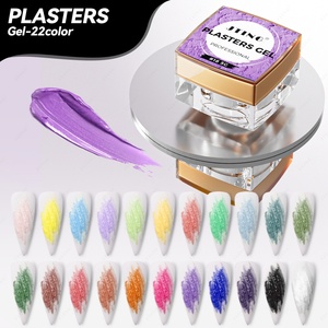 JTING 3D <b>Nail</b> Art Gypsum Plaster Gel Polish 22colors <b>Set</b> Unique 4D 5D Effect Gypsum Painting Plaster Gel in Jars OEM ODM - Product Image 1