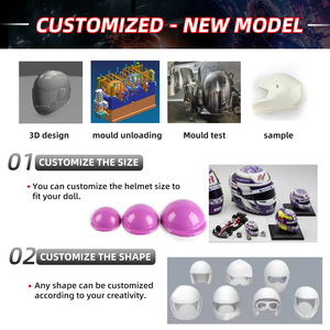 Đồ chơi mũ bảo hiểm mô tô tùy chỉnh OEM/ODM, mẫu mới, đồ chơi nhỏ, mũ bảo hiểm mini - Product Image 3