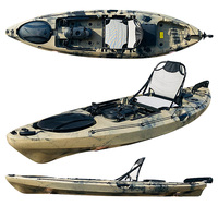 Kayak de pêche en plastique d'occasion, vente en gros,