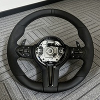 Volant en cuir pour BMW Série 3, Série 5, M3, M5, M6, F10, F15, F12, F16, F20, F25, F26, F30, F31, F32, F35, F36, F80, E70, E71, E90, E91, X5, X3