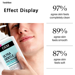 Limpiador <span class=keywords><strong>facial</strong></span> espumoso suave OEM 16 floz, lavado de cara de piel sensible, eliminación de suciedad, aceite y maquillaje no comedogénico - Product Image 3