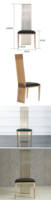 Chaise d'extérieur en velours doré, siège de salle à manger à dossier haut, meubles d'extérieur, moderne, style français, réplique de la porte