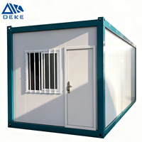 Maison conteneur mobile détachable de 20 pieds à assemblage rapide, cabine conteneur préfabriquée personnalisée utilisable comme bureau ou poste de garde