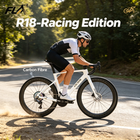 Nouveau Vélo de Route Léger avec Pédalier Ordinaire, Roues en Alliage d'Aluminium R18 Durables 25 Ans, Fourche en Fibre de Carbone 700c 24 Vitesses et Freins à Disque