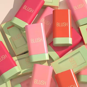 Paleta de rubor de maquillaje Rosa Natural vegano de lujo personalizado de Venta caliente, paleta de rubor torcido de larga duración para tono de piel clara - Product Image 2