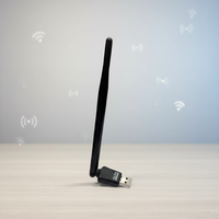 Adaptador WiFi Externo Inalámbrico ALFA de Alta Calidad, USB 2.0, 2.4GHz, 300Mbps, CE, Tarjeta de Red LAN, Controlador WiFi Realtek, para Uso en Servidores