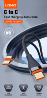 Câble LDNIO LC691C PD65W Type-C vers Type-C, prend en charge la charge rapide PD et QC, câble de données pour téléphone portable, certifié CE RoHs