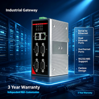 Gateway Modbus Industrial para Riel DIN, Convertidor RS232/485 a Ethernet, Modbus RTU/TCP, para Automatización de Fábricas Inteligentes