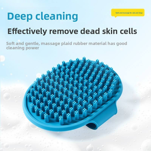 Brosse de Douche pour Animaux en Silicone Souple avec 285 Nœuds de Massage et Distributeur de Shampooing – Brosse de Toilettage et de Nettoyage pour Chiens et Chats - Product Image 4