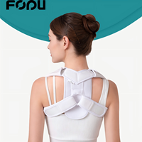 Correcteur de posture, plaque de soutien ergonomique, tissu élastique respirant, sangles doubles réglables pour le soutien du dos
