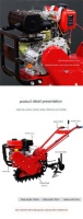 Meilleure micro-motoculteur multifonctionnel à chenilles pour mini-rotoculteur dans les champs de légumes