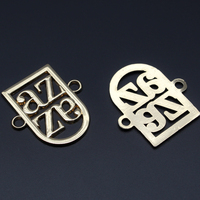 Nom gravé personnalisé Logo étiquette volante pour vêtements et chaussures joint métallique magnétique avec strass décoration Badge accessoire