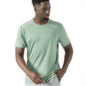 Camisetas de Manga Corta para Hombre, Cuello Redondo, 100% Algodón, Ajuste Delgado, Secado Rápido, con Logotipo Personalizado, Servicio OEM - Product Image 3