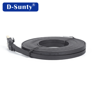 Cable de Red Plano D-Sunty CAT8 de Cobre Sólido S/FTP 30AWG, Conector RJ45, 1m/2m/3m/5m/10m, Cable de Conexión de 4 Pares, ROHS Ethernet - Product Image 1