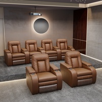 Hochwertige Maßgefertigte Heimkino-Sofas, Private Kellerkino- und Heimkino-Sitzgruppen