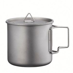 Pure Titanium Water <b>Cup</b>, Outdoor <b>Camping</b> Single-layer Tea <b>Cup</b>, Portable <b>Camping</b> Folding Titanium <b>Cup</b> Design and Custom logo - Product Image 1