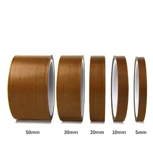 Black/Brown High Temperature Adhesive Fabric Ptfe Tape For Bonding