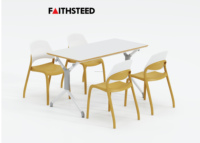 Chaise de bistrot moderne en PP, dossier ergonomique en forme d'aile, chaise de salle à manger en plastique empilable, pour restaurant, hôtel, restauration