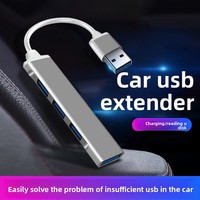 USB 3.0 4-Port Type-C Hub Adapter Docking Station DC Output Aluminium Alloy Kecepatan Transfer 5Gbps untuk MacBook/Laptop & Pemain Game