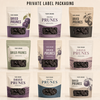 Gedroogde pruimen, ontpit, groothandel, Chileens, zacht, kauwbaar, hele vrucht, snack, OEM fabriek, export leverancier, directe levering aan winkels