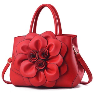 Vintage Women Large Leather Handbags PU <b>Wallet</b> Purses Hand Bags <b>Ladies</b> Flower Fashion Tote Handbags - Product Image 3