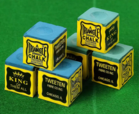 Gesso Triangolare per Stecca da Biliardo, Confezione Master da 144 Pezzi per Sale da Biliardo, Bar e Club di Snooker, Formula Oleosa Blu, Polvere Fine, Facile Applicazione