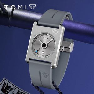 นาฬิกาควอตซ์ <span class=keywords><strong>TOMI</strong></span> T022 สำหรับผู้ชาย ดีไซน์หน้าปัดสี่เหลี่ยม สายซิลิโคนเจลคุณภาพพรีเมียม ตัวเรือนโลหะผสม กันน้ำ - Product Image 1