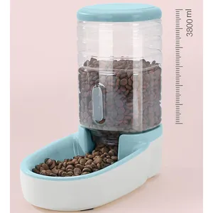 Wholesale luxury non slip automatic pet water food 3.8L pet feeder waterer premium automatic cat dog bowl