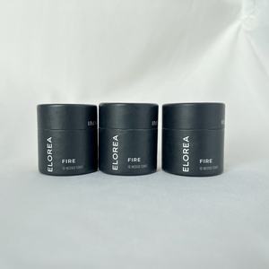 Tube d'emballage en papier kraft noir écologique fait à la main personnalisé en gros pour pots de lotion déodorant pots cosmétiques recyclables - Product Image 1